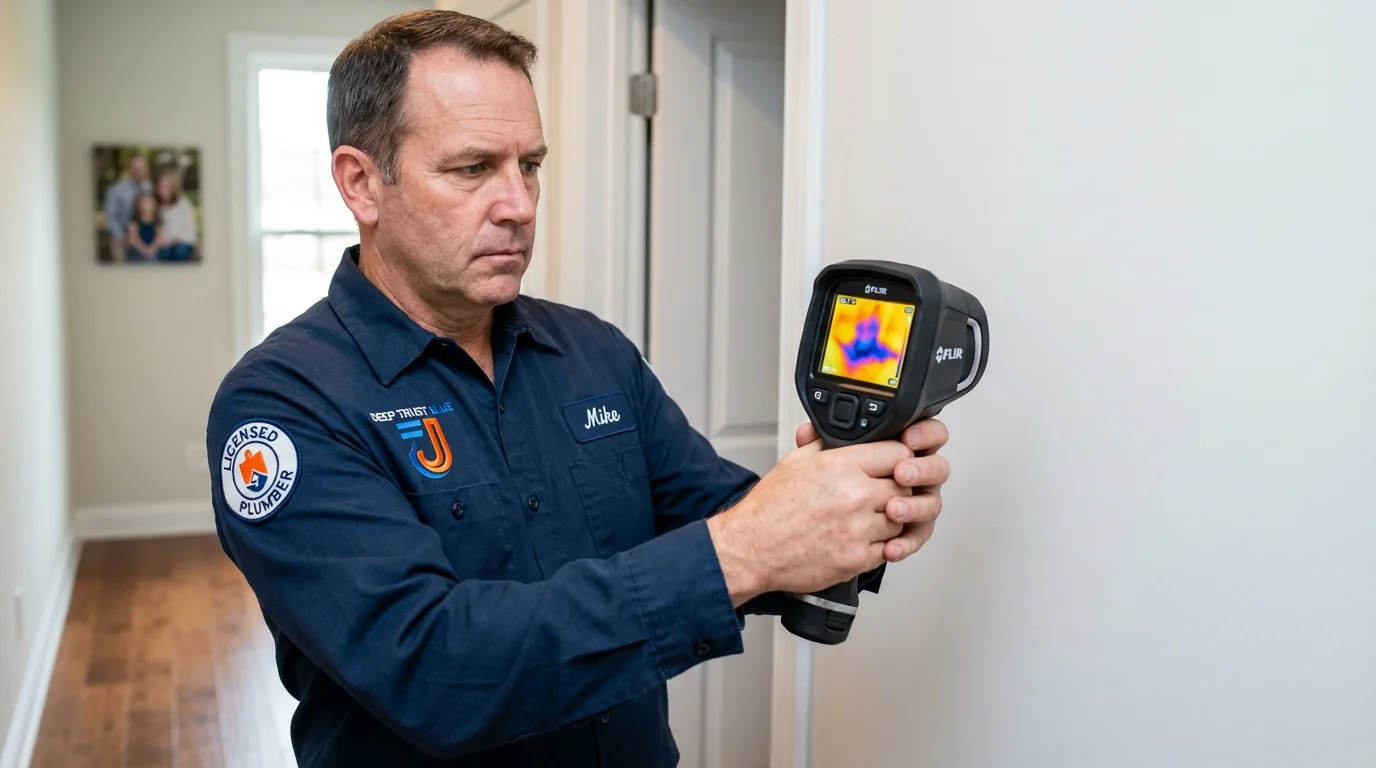 Thermal imaging leak detection by Johns Plumbing LLC in Aliceville